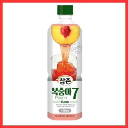 참존 복숭아 원액 음료 베이스 835ml 1개