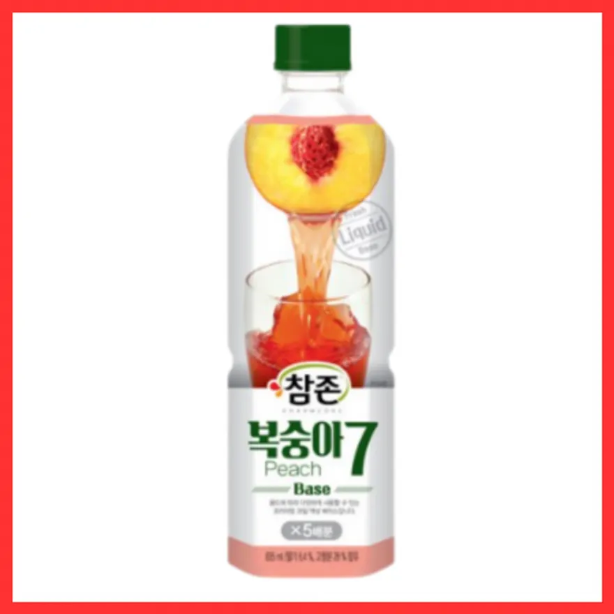 참존 복숭아 원액 음료 베이스 835ml 1개 이미지