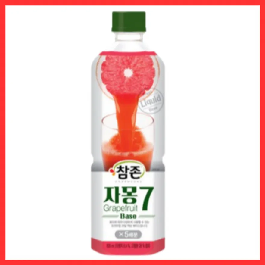 참존 자몽 원액 음료 베이스 835ml 1개 이미지