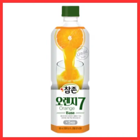 참존 오렌지 원액 음료 베이스 835ml 12개