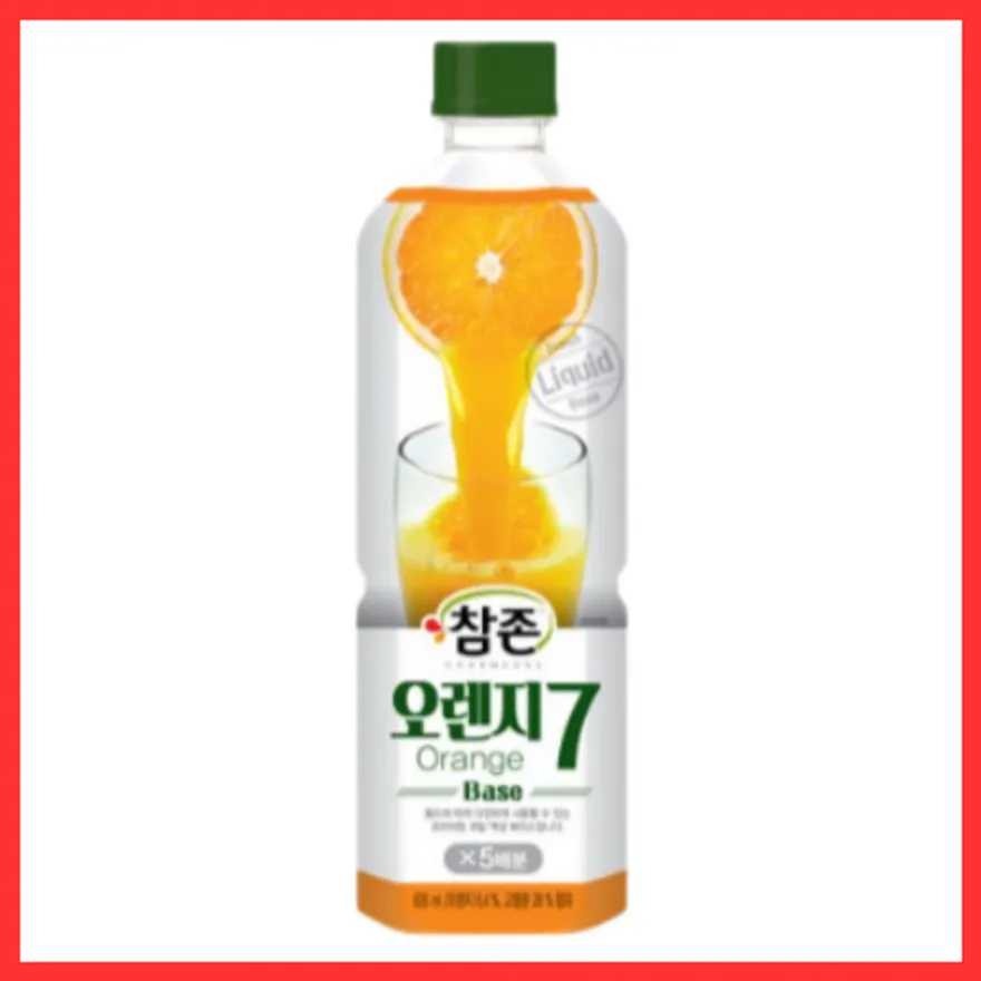 참존 오렌지 원액 음료 베이스 835ml 12개 이미지