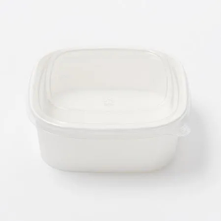 [BR] JH-BS-500B 샌드위치 용기 (500ml/백색/정사각) 300개 세트