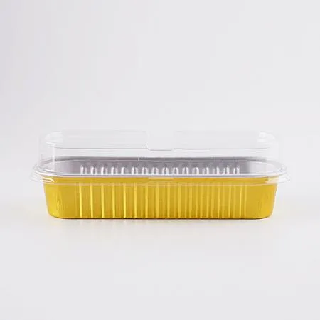 [BR] 사각 알루미늄 용기+F166 PET 뚜껑 (G200/200ml/골드) 1000개 이미지