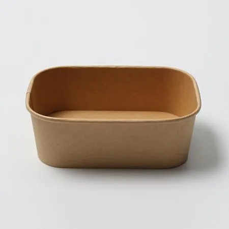 [BR]  샐러드 용기+PET 뚜껑  (크라프트/JH-R-750B/750ml) 300개 세트 이미지