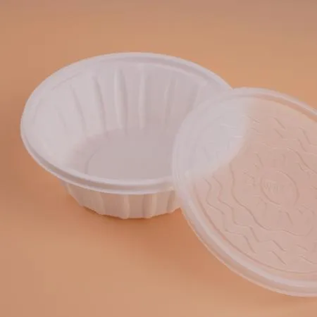 [DSL]  195파이 냉면용기 소 1050ml/백색 300개 세트 (몸통+뚜껑) 이미지