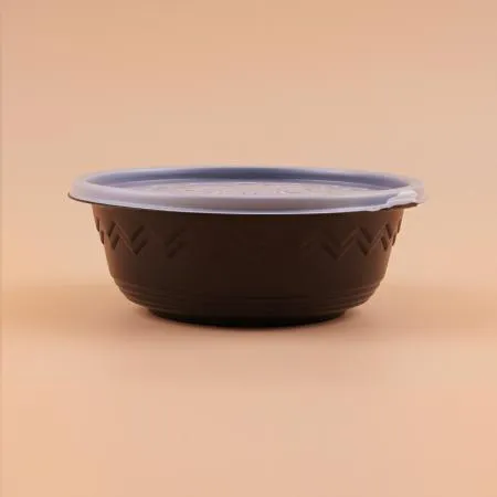 [DSL]  195파이 미니 탕용기 소형 블랙 (1100ml) 300개 세트 이미지