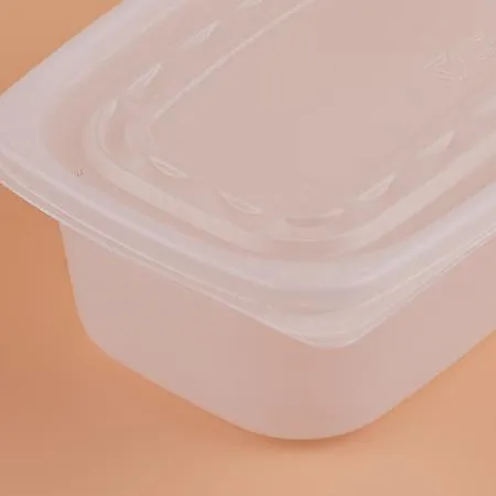 [DSL]  사각 죽용기 본죽용기 대형 (920ml/반투명) 500개 세트 이미지