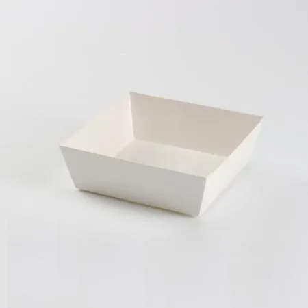 [BR] 정사각 S (Square S) 백색 샌드위치 용기+뚜껑 500개 세트 이미지