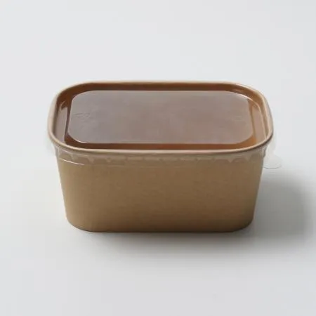 [BR]  샐러드 용기+PET 뚜껑  (크라프트/JH-R-1000B/1000ml) 300개 세트