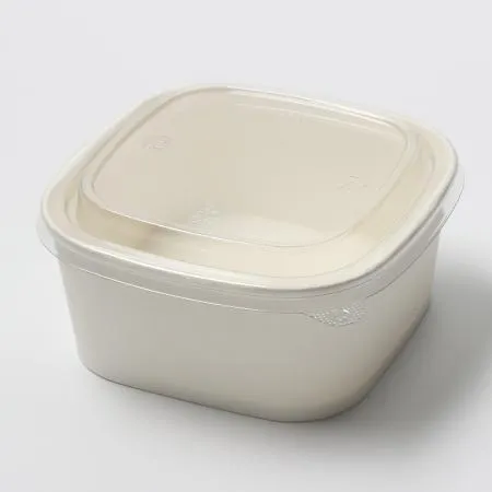[BR] JH-BS-650B 샌드위치 용기 (650ml/백색/정사각) 300개 세트