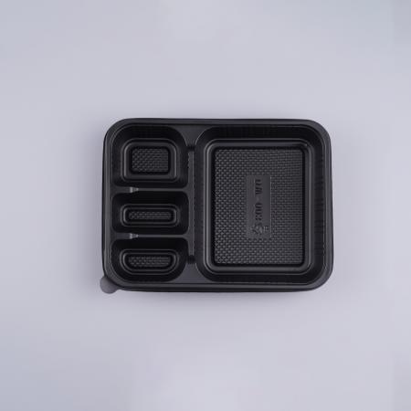 [SK] 도시락용기 4칸 (흑색/DW-003) 200개 세트