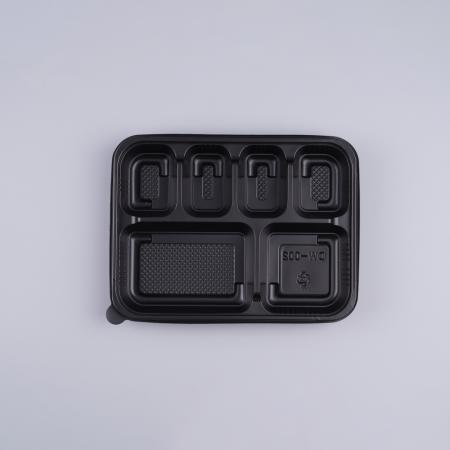 [SK] 도시락용기 6칸 (흑색/DW-002) 200개 세트