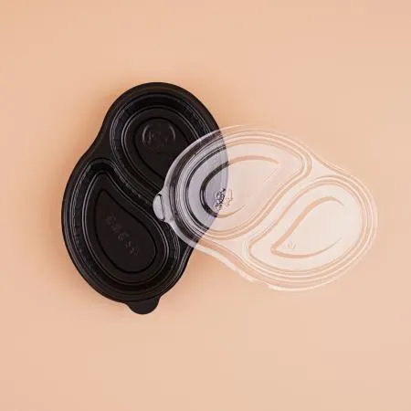 [DSL]  물방울 2칸 소스 반찬용기 1200개 세트 이미지