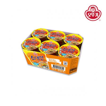 [오뚜기] 스낵면 컵라면 62g x 6개