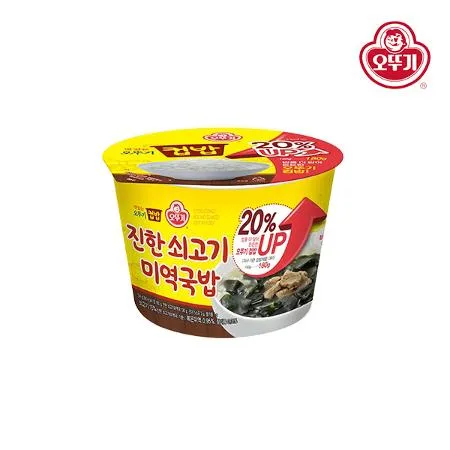 [오뚜기] 진한쇠고기미역국 컵밥 314g x 12개