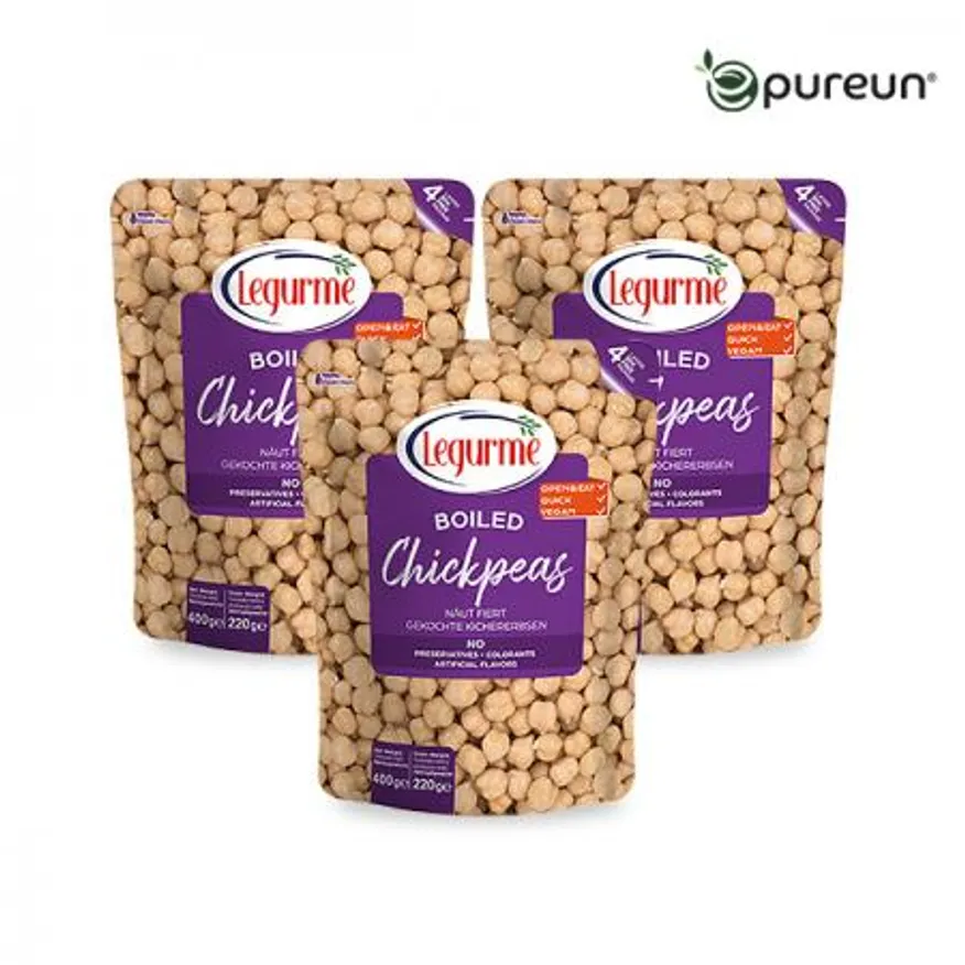 칙피스 삶은 병아리콩 400g x 3봉 이미지