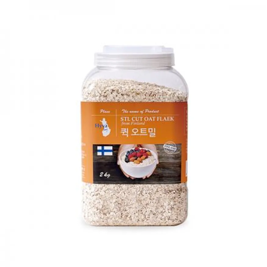 핀란드산 부드러운 퀵 오트밀 2kg 이미지