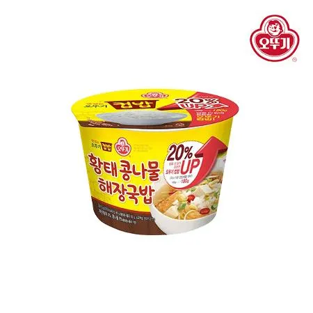 [오뚜기] 황태콩나물해장국 컵밥 301.5g x 12개