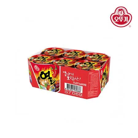 [오뚜기] 열라면 컵라면 62g x 6개