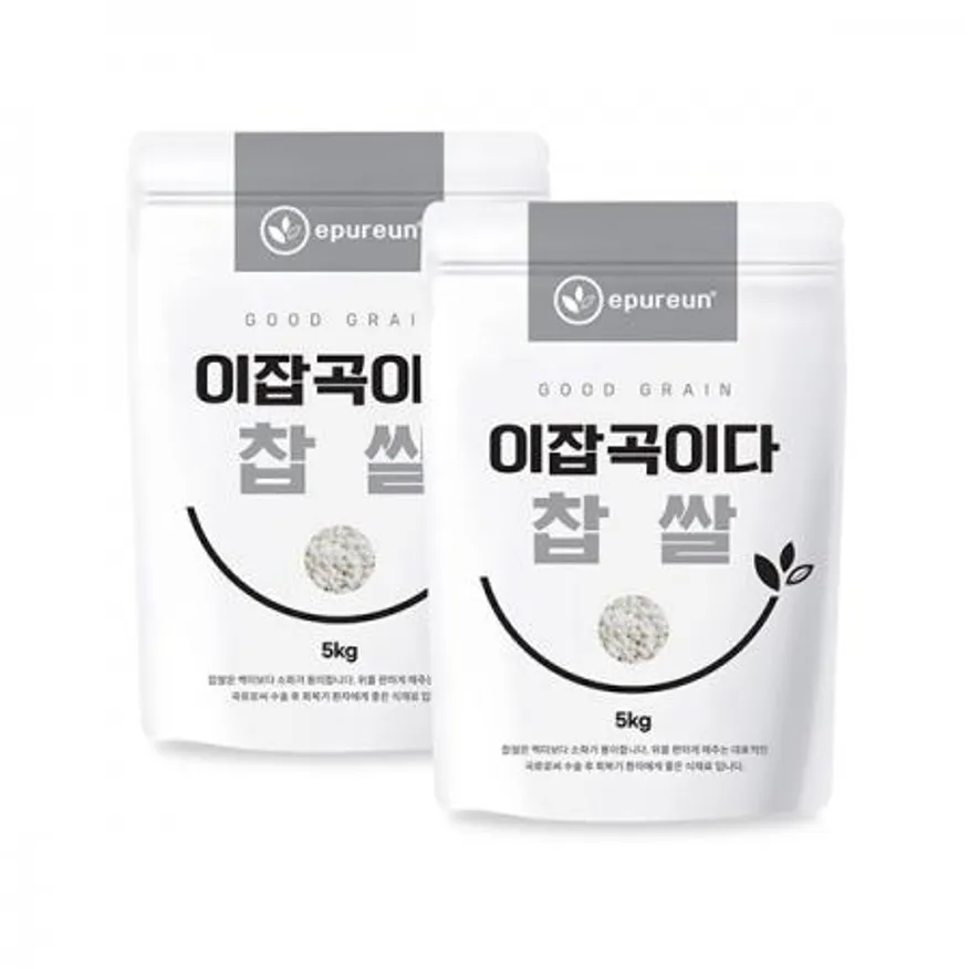 국산 찹쌀 5kg+5kg 이미지