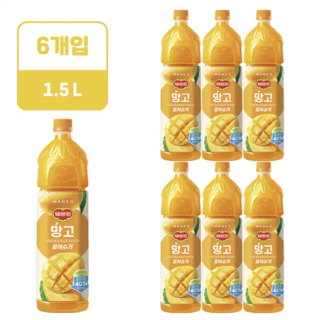 델몬트 망고 [페트,1.5L*6EA/BOX]