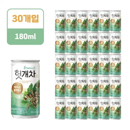 웅진 헛개차 [캔,180ml*30EA/BOX]