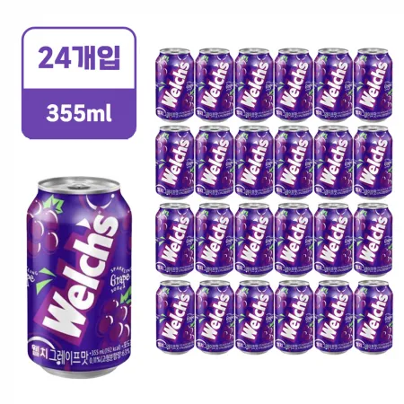 웰치스 포도 [캔,355ml*24EA/BOX]