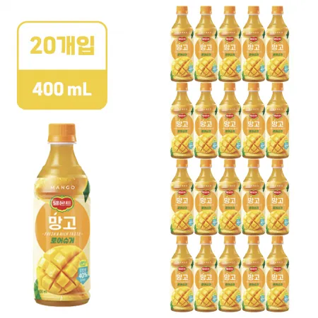 델몬트 망고 로어슈거 [페트,400ml*20EA/BOX]