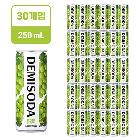 동아오츠카 데미소다 청포도 [캔,250ml*30EA/BOX]