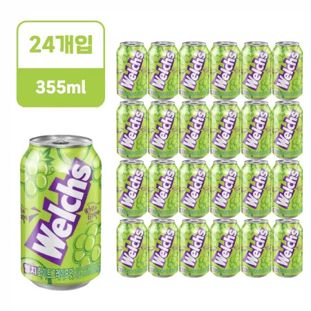 웰치스 청포도 [캔,355ml*24EA/BOX]