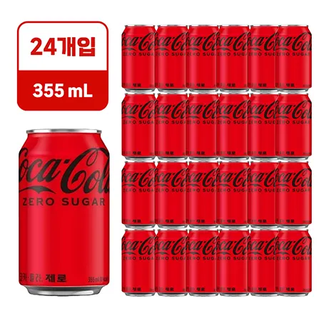 ★초특가★코카콜라 제로 [뚱캔,업소용355ml*24EA/BOX]