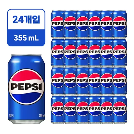 ★초특가★펩시콜라 [뚱캔,업소용355ml*24EA/BOX]