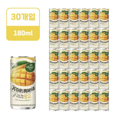 웅진 자연은 망고 [캔,180ml*30EA/BOX]