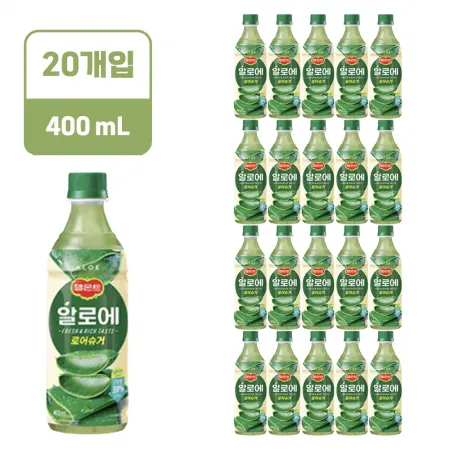 델몬트 알로에 로어슈거 [페트,400ml*20EA/BOX]