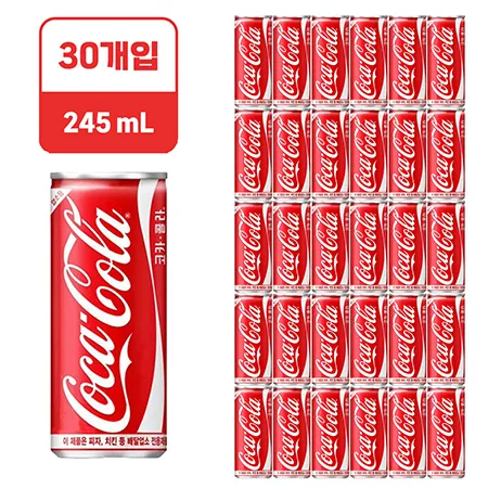 ★초특가★코카콜라 [캔,업소용245ml*30EA/BOX]
