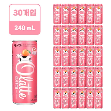 동아오츠카 오라떼 피치 [캔,240ml*30EA/BOX]