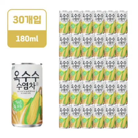 웅진 옥수수수염차 [캔,180ml*30EA/BOX]