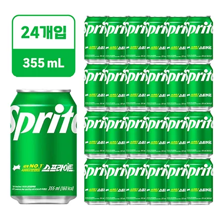 ★초특가★스프라이트 [뚱캔,업소용355ml*24EA/BOX]
