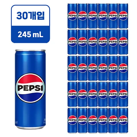 ★초특가★펩시콜라 [캔,업소용245ml*30EA/BOX]