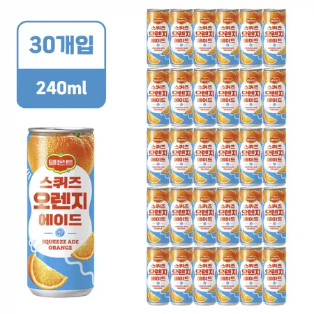 델몬트 스퀴즈 오렌지 [캔,240ml*30EA/BOX]