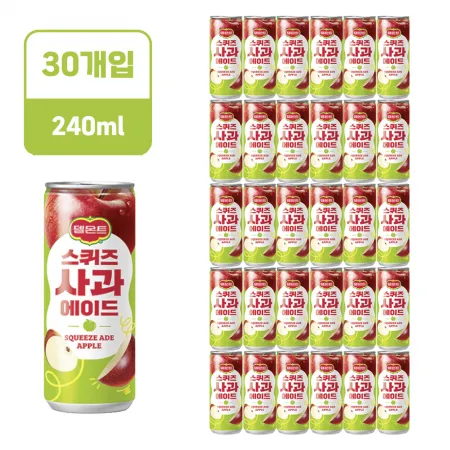 델몬트 스퀴즈 사과 [캔,240ml*30EA/BOX]