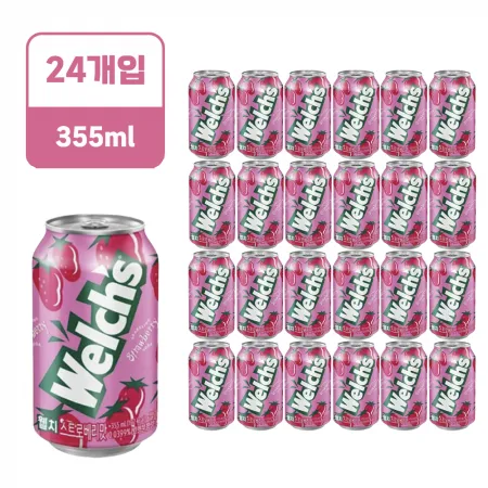 웰치스 딸기 [캔,355ml*24EA/BOX]