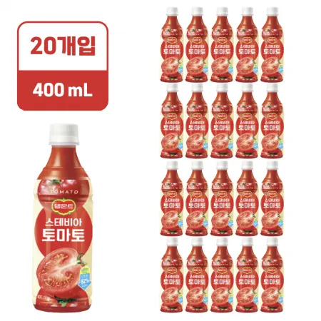 델몬트 토마토 로어슈거 [페트,400ml*20EA/BOX]