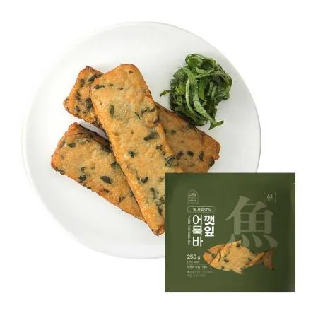 [아빠식당] 밀가루없는 깻잎어묵바 250g (5개입x50g)