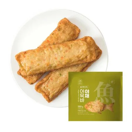 [아빠식당] 밀가루없는 야채어묵바 250g (5개입x50g)