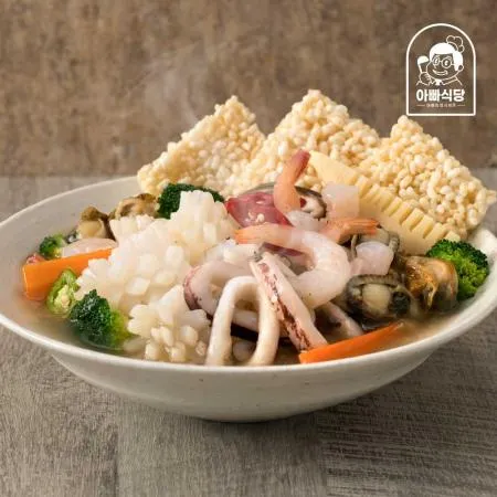 [아빠식당] 해산물 가득 황제 해물 누룽지탕 760g 2인분 (누룽지탕+튀긴찹쌀)  이미지