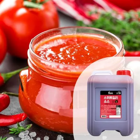 바로 스위트칠리소스10kg 1BOX(2EA) 월남쌈소스 햄버거소스 토스트소스 샌드위치소스 튀김소스 대용량 업소용