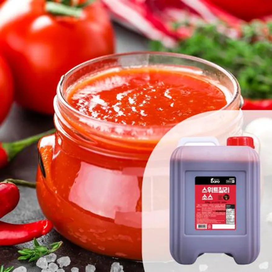 바로 스위트칠리소스10kg 1BOX(2EA) 월남쌈소스 햄버거소스 토스트소스 샌드위치소스 튀김소스 대용량 업소용 이미지