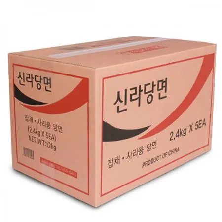 신라 당면2.4kg 1BOX(5EA) 잡채당면 당면사리 이미지