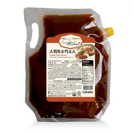 바로 스위트수키소스2kg 1BOX(8EA) 쌀국수육수 월남쌈소스 대용량 업소용